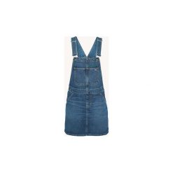 Kombinezony Tommy Jeans DW0DW06921 DUNGAREE. Niebieskie kombinezony damskie Tommy Jeans, s, bez wzorów, z jeansu, bez kołnierzyka, bez rękawów. Za 407,22 zł.