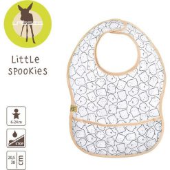 Śliniak Wodoodporny Little Spookies Peach. Pomarańczowe śliniaki marki Lässig. Za 50,48 zł.
