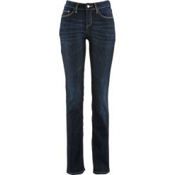 Wygodne dżinsy ze stretchem STRAIGHT bonprix ciemnoniebieski. Czarne jeansy damskie bonprix, z jeansu. Za 74,99 zł.