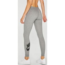 Nike - Legginsy. Szare legginsy we wzory Nike, m, z bawełny. W wyprzedaży za 99,90 zł.
