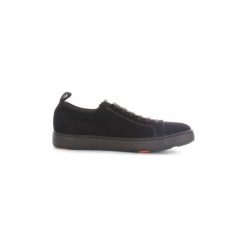 Buty Santoni MBCN20826NA6RSRKN01. Czarne trampki męskie Santoni, bez wzorów, bez zapięcia. Za 1089,32 zł.