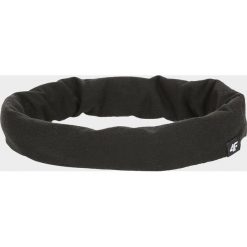 Bandana uniseks BANU001 - głęboka czerń. Szaliki damskie 4f, bez wzorów, z dzianiny. W wyprzedaży za 29,99 zł.