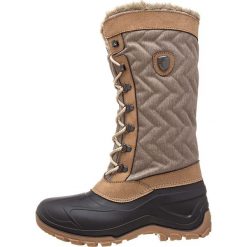 Kozaki zimowe "Nietos" w kolorze jasnobrązowym. Pomarańczowe kozaki damskie CMP Shoes, na zimę, z materiału, bez obcasa, na sznurówki. W wyprzedaży za 189,95 zł.