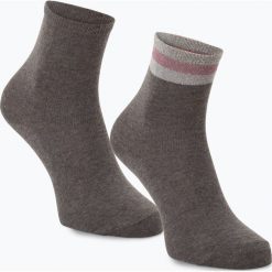 Marie Lund - Skarpety damskie pakowane po 2 szt., szary. Szare skarpetki damskie Marie Lund, bez wzorów. Za 39,95 zł.