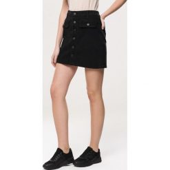Czarna Spódnica Laud. Czarne spódniczki damskie Born2be, xl, bez wzorów, z jeansu, mini. Za 64,99 zł.