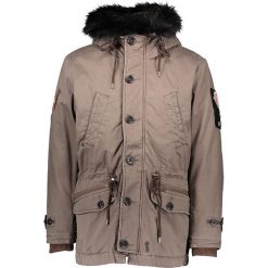 Parka "Bird" w kolorze szarym. Szare parki męskie marki khujo, m, ze skóry. W wyprzedaży za 363,95 zł.