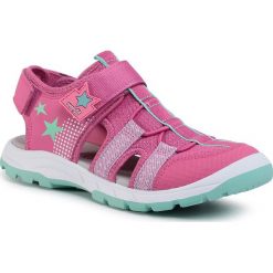 Sandały SUPERFIT - 6-09025-55 D Rosa/Hellgrün. Różowe sandały dziewczęce Superfit, ze skóry ekologicznej, bez zapięcia. Za 299,00 zł.