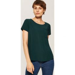 Bluzki damskie: Bluzka z kieszonką - Khaki
