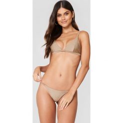 Stroje dwuczęściowe damskie: FAYT Dół od bikini Kelvin – Brown,Beige