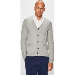 Polo Ralph Lauren - Kardigan. Szare swetry męskie Polo Ralph Lauren, s, bez wzorów, z bawełny. W wyprzedaży za 549,90 zł.