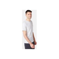 Koszulka krótki rękaw slim Gym & Pilates 500 męska. Brązowe koszulki męskie NYAMBA, xl, bez wzorów, z elastanu, bez kołnierzyka, z krótkim rękawem, krótkie. Za 24,99 zł.