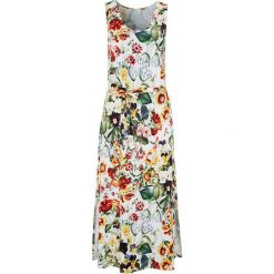Cellbes Sukienka maxi z dżerseju biały w kwiaty female biały/ze wzorem 34/36. Białe sukienki damskie Cellbes, na lato, w paski, z dżerseju, eleganckie, z okrągłym kołnierzem, bez rękawów, maxi, dopasowane. Za 189,00 zł.