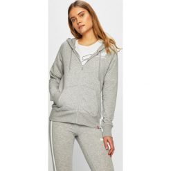 New Balance - Bluza. Szare bluzy damskie New Balance, s, bez wzorów, z elastanu, bez rękawów, z kapturem. Za 269,90 zł.