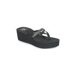 Japonki Reef REEF BLISS WILD HI. Czarne klapki damskie Reef, bez wzorów, bez obcasa. W wyprzedaży za 135,20 zł.