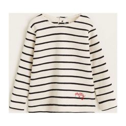 Mango Kids - Bluzka dziecięca Marais 80-104 cm. Białe bluzki dziewczęce marki Mango Kids, z haftami, z bawełny, z okrągłym kołnierzem, bez rękawów, bez kaptura. W wyprzedaży za 39,90 zł.