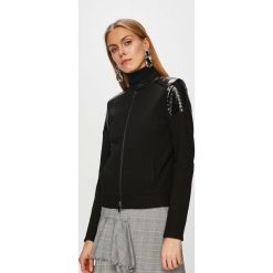 Armani Exchange - Kurtka. Czarne kurtki damskie marki Armani Exchange, s, z elastanu, krótkie. W wyprzedaży za 499,90 zł.