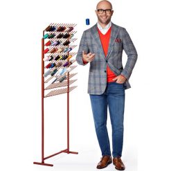 Marynarka Szara w Kratę MR. Swanky. Szare marynarki męskie marki LANCERTO, m, w kropki, z jedwabiu, eleganckie. W wyprzedaży za 699,00 zł.