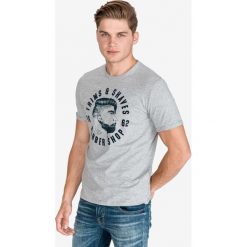 Tom Tailor Koszulka Szary. Szare podkoszulki męskie Tom Tailor, xl, z haftami, z bawełny, bez kołnierzyka, krótkie. Za 82,95 zł.