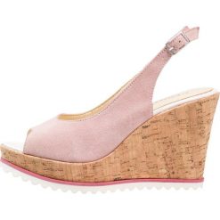 Rzymianki damskie: Cream SILJE Sandały na obcasie spring rose