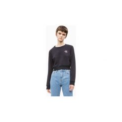 Bluzy Calvin Klein Jeans J20J210521 MONOGRAM EMBROIDERY. Czarne bluzy damskie Calvin Klein Jeans, s, bez wzorów, z jeansu, bez rękawów, bez kaptura. Za 214,74 zł.