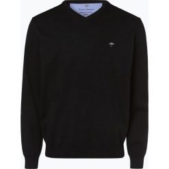 Fynch Hatton - Sweter męski, czarny. Czarne swetry męskie marki Fynch-Hatton, xl, bez wzorów, z bawełny, klasyczne, z klasycznym kołnierzykiem, bez kaptura. Za 249,95 zł.