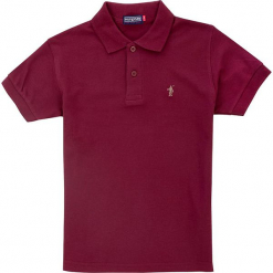 Koszulka polo w kolorze czerwonym. Czerwone t-shirty chłopięce marki Polo Club Women & Kids, z haftami, z bawełny. W wyprzedaży za 108,95 zł.