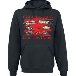 Bluzy męskie: Rage Against The Machine Newspaper Star Bluza z kapturem czarny