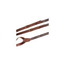 Szelki skórzane męskie "Classic brown". Pomarańczowe paski męskie Soospenders, w paski, ze skóry. Za 210,00 zł.