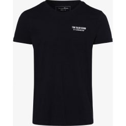 Tom Tailor Denim - T-shirt męski, czarny. Czarne t-shirty męskie TOM TAILOR DENIM, s, z nadrukiem, z denimu, bez kołnierzyka. Za 69,95 zł.