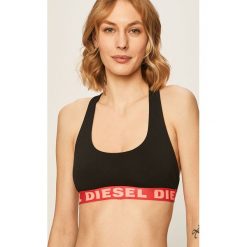 Diesel - Biustonosz sportowy. Czarne biustonosze sportowe damskie Diesel, s, z aplikacjami, z elastanu. W wyprzedaży za 119,90 zł.