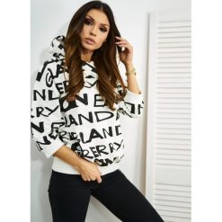Bluza England Kolor BielC S/M. Czarne bluzy damskie LIGARI, s, w paski, z elastanu, bez rękawów, bez kaptura. Za 99,99 zł.