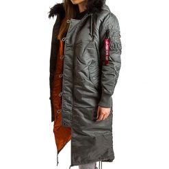 ALPHA INDUSTRIES LONG FISHTAIL WMN > 198013-432. Kurtki damskie Alpha Industries, na zimę, m, bez wzorów, z poliesteru, klasyczne, długie, bez kaptura. W wyprzedaży za 819,99 zł.