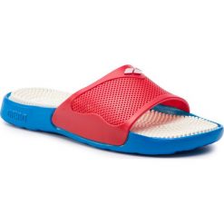 Klapki ARENA - Marco 80635 841 Turquoise/Red/White. Czerwone klapki damskie Arena, bez wzorów, z tworzywa sztucznego, bez obcasa. W wyprzedaży za 99,00 zł.