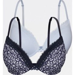 Bawełniany biustonosz 2 pack - Granatowy. Niebieskie biustonosze Reserved, bez wzorów, z bawełny. Za 69,99 zł.