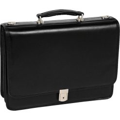 Teczka MCKLEIN Lexington 17 cali Czarny. Czarne torby na laptopa Mcklein, bez wzorów, ze skóry, eleganckie. Za 858,99 zł.