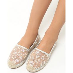 Espadryle damskie: Białe Espadryle Cleo