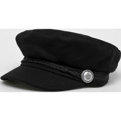 Answear - Kaszkiet. Czarne czapki damskie marki ANSWEAR, z bawełny. Za 49,90 zł.