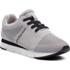Sneakersy CALVIN KLEIN JEANS - Tada RE9846 Silver. Szare półbuty damskie marki Calvin Klein Jeans, bez wzorów, z jeansu, bez obcasa, na koturnie, bez zapięcia. Za 519,00 zł.
