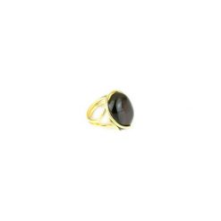 InspiRING Bursztyn Klasyczny złoto. Czerwone pierścionki damskie Brazi druse jewelry, z bursztynem, srebrne. Za 420,00 zł.