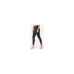 Legginsy 7/8 Slim Gym & Pilates 520 damskie. Czarne legginsy sportowe damskie NYAMBA, xl, bez wzorów, z elastanu, na jogę i pilates. Za 84,99 zł.
