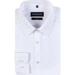 Koszula LORENZO KDBS001011. Białe koszule męskie Giacomo Conti, m, bez wzorów, z bawełny, eleganckie, z klasycznym kołnierzykiem, z długim rękawem. Za 149,00 zł.