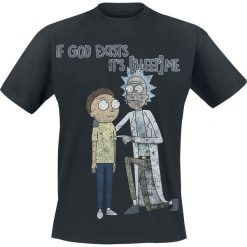 Rick And Morty If God Exists T-Shirt czarny. Czarne koszulki męskie marki Rick And Morty, l, bez wzorów, bez kołnierzyka. Za 74,90 zł.