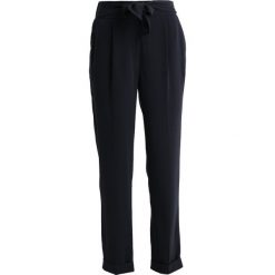 Spodnie z wysokim stanem: Dorothy Perkins Tall TIE WAIST TROUSER Spodnie materiałowe navy
