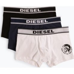 Diesel - Obcisłe bokserki męskie pakowane po 3 szt., czarny. Czarne bokserki męskie marki Diesel, z bawełny. Za 179,95 zł.