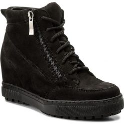 Sneakersy WASAK - 0489 Czarny Nubuk. Czarne sneakersy damskie Wasak, z nubiku. W wyprzedaży za 239,00 zł.