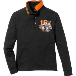 Koszulki polo: Shirt polo z długim rękawem Regular Fit bonprix czarny