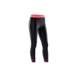 Legginsy 7/8 fitness kardio 500 damskie. Czarne legginsy damskie do fitnessu marki DOMYOS, xl, z elastanu. W wyprzedaży za 49,99 zł.