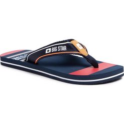 Japonki BIG STAR - FF174459 Navy. Niebieskie klapki męskie BIG STAR, bez wzorów, z tworzywa sztucznego. Za 59,00 zł.