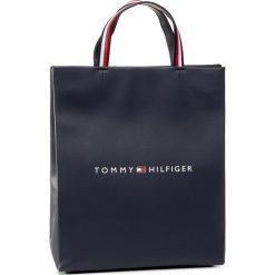 Torebka TOMMY HILFIGER - Tommy Shopper Ns Tote AW0AW08419 CJM. Niebieskie torby damskie na zakupy TOMMY HILFIGER, bez wzorów, ze skóry ekologicznej, klasyczne, bez dodatków. Za 579,00 zł.