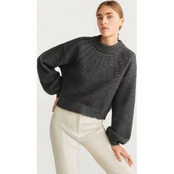 Mango - Sweter Beats. Szare swetry damskie Mango, s, z aplikacjami, z poliesteru, bez rękawów, bez kaptura. Za 229,90 zł.